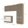 Lavanderia Modulada Kappesberg Celeste 4 Peças Nogueira/branco 272cm - 4