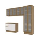 Ver imagem 3 de Lavanderia Modulada Kappesberg Celeste 4 Peças Nogueira/branco 272cm