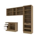 Ver imagem 2 de Lavanderia Modulada Kappesberg Celeste 4 Peças Nogueira/branco 272cm