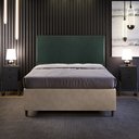 Ver imagem 3 de Cabeceira Cama Box Queen com Tachas 160 Cm Vicenza L02 Linho Verde Musgo - Lyam Decor