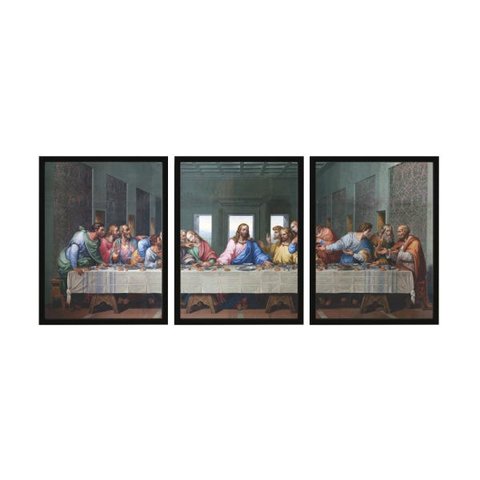 Quadros Decorativo Santa Ceia Jesus Cristo Sala de Jantar