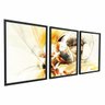 Quadros Decorativos Abstrato Design Moderno Sala 3 peças - 2