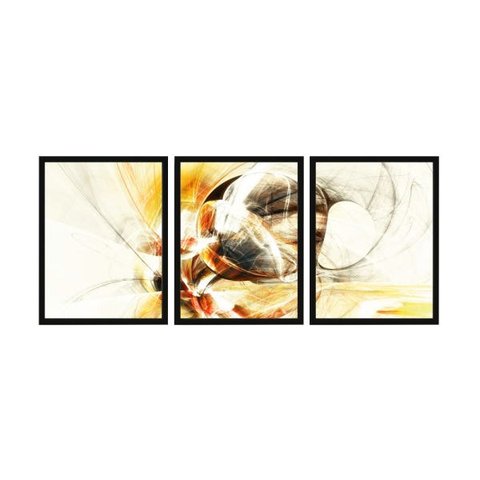 Quadro Decorativo Moldura Parede Abstrato Escritório Sala
