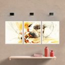 Ver imagem 2 de Quadro Decorativo Moldura Abstrato Cores Neutras Sala Quarto