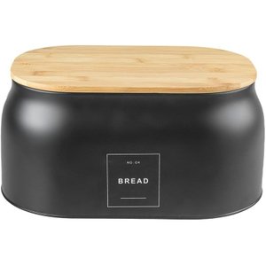 Porta Pão Sense 33,5 X 23,5 X 16cm - Preto ou