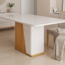 Ver imagem 1 de Mesa para Sala de Jantar 6 Lugares 1 Porta Harmonia Marrom/Marromle/Off-White