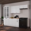 Ver imagem 1 de Cozinha Modulada Completa Americana 100% MDF 280cm com Rodapé Provence Multimóveis Crink-CPL016