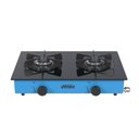 Ver imagem 1 de FOGAO DE MESA 2 BOCAS VENAX FLAMALAR VITREO AZUL GAS GLP