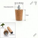 Ver imagem 2 de Kit 4 Pés Palito de Madeira 5cm P. Mogno