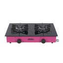 Ver imagem 1 de FOGAO DE MESA 2 BOCAS VENAX FLAMALAR VITREO PINK GAS GLP