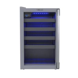 ADEGA PIUBELLA 100 PARA 24 GARRAFAS CINZA PORTA INVERTIDA 220 V - 1