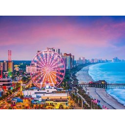 Papel De Parede Cidade Litoral Roda Gigante 6M² Ncd212 - 2