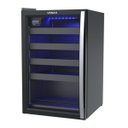 Ver imagem 3 de Adega Piubella 100 - para 24 Garrafas, Preto com Porta Invertida - 127v - Elegância e Praticidade