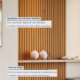 Kit 2 Placas de Painel Ripado Milão 250cm X 58cm X 3,3mm (rende 2,9m²) Ecorevest - 7