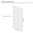 Ver imagem 4 de Kit 2 Placas de Painel Ripado Milão 250cm X 58cm X 3,3mm (rende 2,9m²) Ecorevest