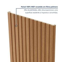 Kit 2 Placas de Painel Ripado Milão 250cm X 58cm X 3,3mm (rende 2,9m²) Ecorevest - 5