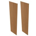 Ver imagem 3 de Kit 2 Placas de Painel Ripado Milão 250cm x 58cm x 3,3mm (Rende 2,9m²) Ecorevest Marrom/Freijó