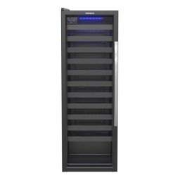 ADEGA PIUBELLA 200 PARA 50 GARRAFAS PRETO PORTA INVERTIDA 220 V - 1