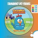Ver imagem 2 de Painel de Festa Redondo Tecido Sublimado 3D Galinha Pintadinha - Galinha 02