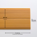 Ver imagem 2 de Forro de PVC Duplo Frisado 8mm x 20cm x 3m Belplast - Caixa com 7,2m2