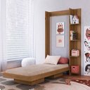 Ver imagem 1 de Cama de Solteiro Articulável Vertical com Estante Mel