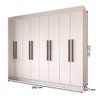 Guarda-roupa Casal Diplomata 8 Portas 4 Gavetas 100% Mdf - Panorama Móveis - 5