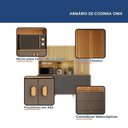 Ver imagem 5 de Armário de Cozinha Onix 10 Portas 3 Gavetas MDF-MDP 200cm Valdemóveis