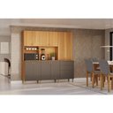 Ver imagem 4 de Armário de Cozinha Onix 10 Portas 3 Gavetas MDF-MDP 200cm Valdemóveis