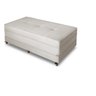 Puff Cama Casal Dobravel Com Rodízios LINDECOR  Creme - 1
