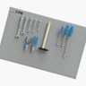 Painel Perfurado Cinza Médio para Organização de Ferramentas Panmd Cmb - 5