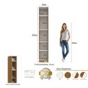 Ver imagem 5 de Módulo Guarda-Roupa 40cm com 1 Porta e Prateleiras Integrato