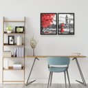 Ver imagem 2 de KIT Quadro Decorativo Moldura Madeira Árvore Casal Quarto