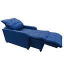 Ver imagem 2 de Poltrona Retratil e Reclinavel Com Rodape Regulavel Azera Marinho