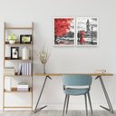 Ver imagem 2 de Conjunto Quadros Decorativos Amor Arvore Quarto Sala 2 pçs
