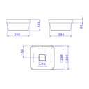 Ver imagem 5 de Cuba de Sobrepor Deca Slim 30x30 L.21030.94 Quadrada Ébano Fosco