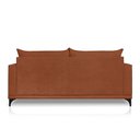 Ver imagem 4 de Sofá 2 Lugares 1,60m Estofado em Bouclé Terracota com Pés Metálico - Etios Lucadi Home