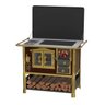 FOGAO A LENHA N 2 LUDWIG VITREO PREMIUM TABACO COM TAMPA SE - 2
