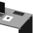 Ver imagem 6 de Plataforma Trabalho 120cm X 60cm 1 Cx de Tomada Pé Painel F5 Cor:cinza Sagrado com Preto