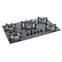 Ver imagem 3 de COOKTOP 5 BOCAS VENAX SOGNARE TRIPLA CHAMA PRETO GAS GLP