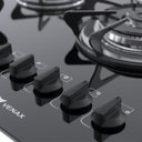 Ver imagem 5 de COOKTOP 5 BOCAS VENAX SOGNARE TRIPLA CHAMA PRETO GAS GLP