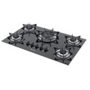 Ver imagem 4 de COOKTOP 5 BOCAS VENAX SOGNARE TRIPLA CHAMA PRETO GAS GLP