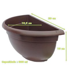 Vaso Plástico Parede Decorativo Tabaco Mini Mudas 35 Und - 2