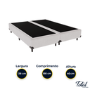 Ver imagem 4 de Cama Box Casal Bipartida Sintético Branco