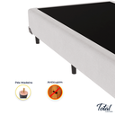 Ver imagem 3 de Cama Box Casal Bipartida Sintético Branco