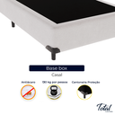 Ver imagem 2 de Cama Box Casal Bipartida Sintético Branco