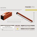 Ver imagem 6 de Luminária de Teto Led Safira 36w 4000lm Bivolt Madeira Maciça