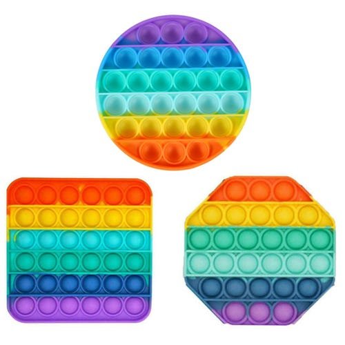 Pop It Fidget Toy Anti Stress/brinquedo Sensorial colorido - 3