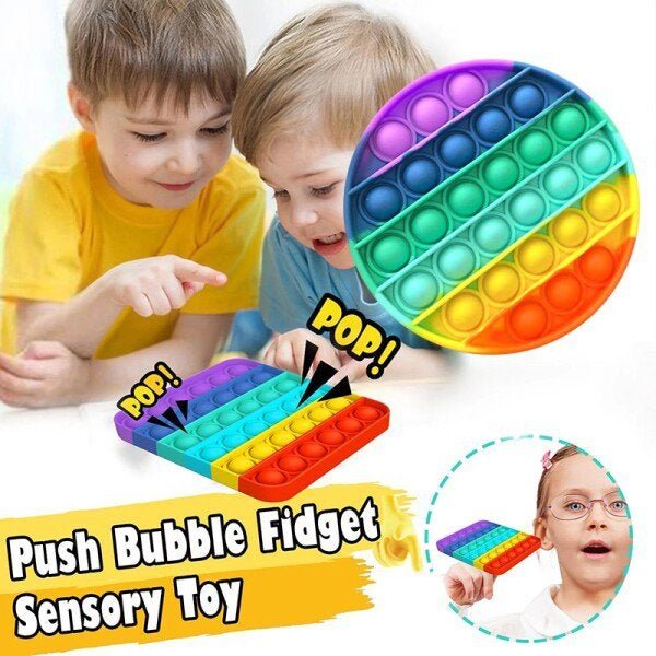 Brinquedo Anti-stress Pop It Fidget Toy Sensorial Autismo colorido - 5