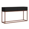 Buffet P/ Hall de Entrada 110cm Aparador Estilo Robusto Industrial:preto - 3