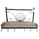 Ver imagem 1 de Suporte Prateleira Em Ferro Cor Preta Folhas